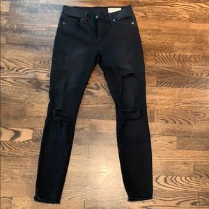 Pistola distressed black skinny jeans